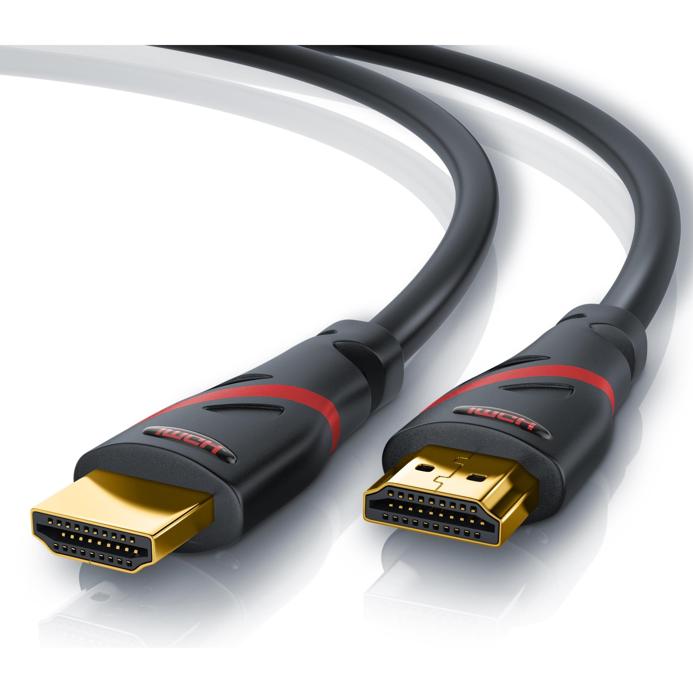 Thumbnail - CSL HDMI Kabel 2.0b - 4k 60Hz Ultra HD - Ethernet - Highspeed - Full HD - 3D - ARC - 3 fach geschirmt (0.50 m, HDMI), Vi...