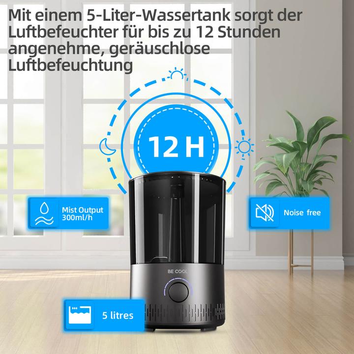 Produktbild Be Cool Warm-/Kaltluft-Luftbefeuchter – 5L Tank (35 m²)