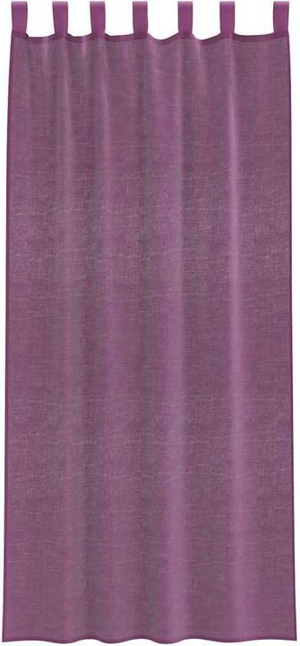 Produktbild vidaXL Voile Vorhänge mit Stangentaschen 2 Stk. Lila (140 x 245 cm)