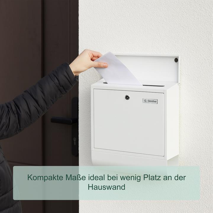 Produktbild Relaxdays Briefkasten mit Zeitungsfach