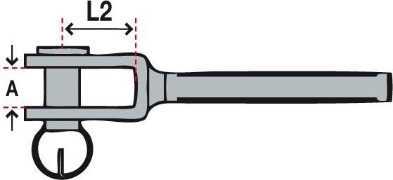 Produktbild Blue Wave Gabel mit Gewinde links