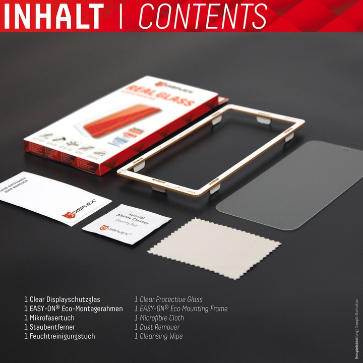 Productafbeelding Displex Echt glas, 2D gepantserd glas (1 Stuk, Apple iPhone 13 Pro Max, Apple iPhone 14 Plus)