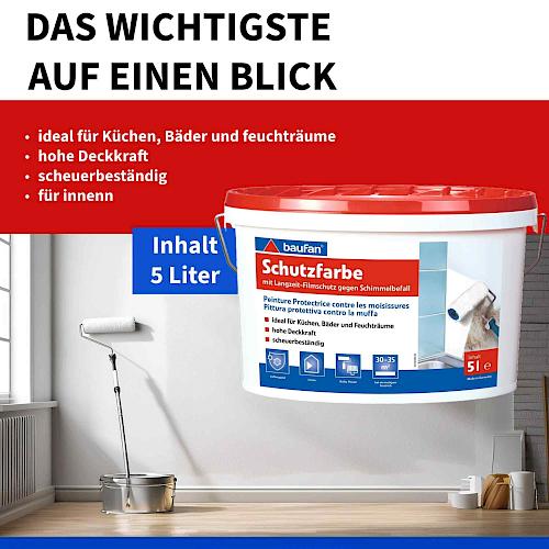 Produktbild Baufan Schutzfarbe 5l (Weiss, 5 l)