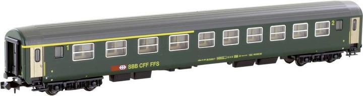 Actual product image Hobbytrain SBB RIC passenger car 1st/2nd class new logo Ep. IV-V (Track N)