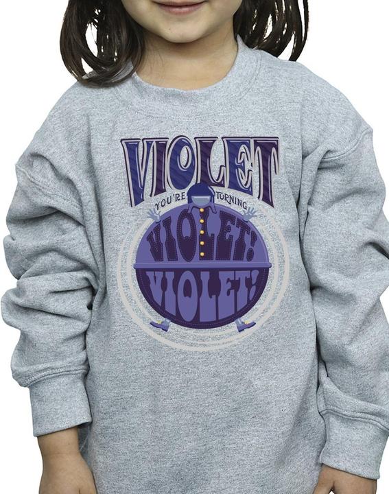 Produktbild Willy Wonka & the Chocolate Factory Violet Turning Violet Sweatshirt Mädchen (152, 158)