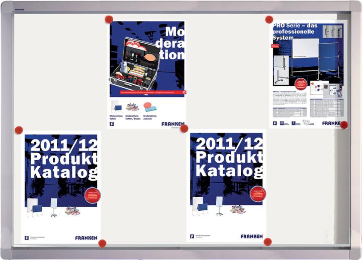 Image du produit Franken Vitrine d'affichage SK8SE 8xDIN A4 Tableau d'écriture ws