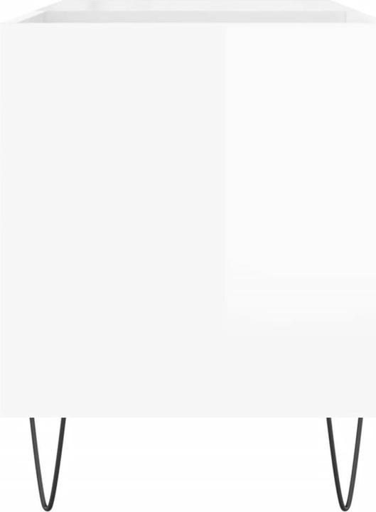 Actual product image vidaXL Plattenschrank Hochglanz-Weiss 85x38x48 cm Holzwerkstoff