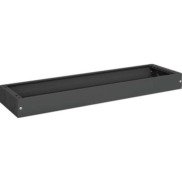 Hager, Verteilerschrank Zubehör, FZ634A - Schwarz - Stahl - 1050 mm - 275 mm - 100 mm