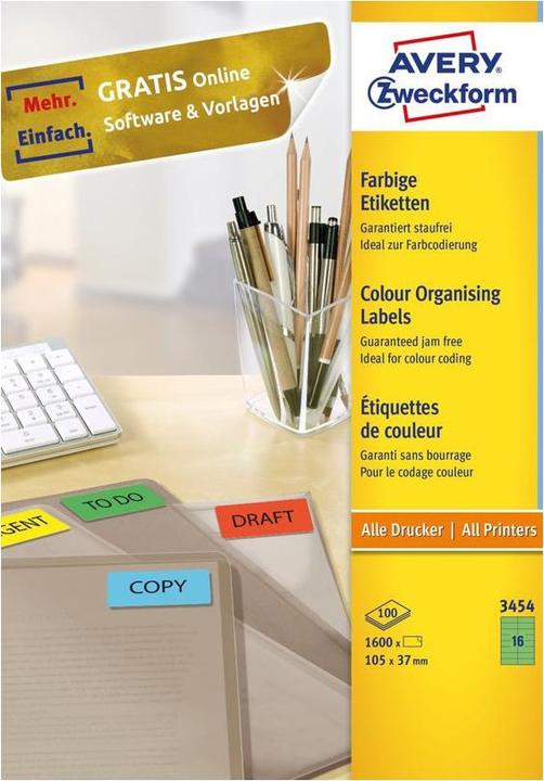 Actual product image Avery Farbige labels