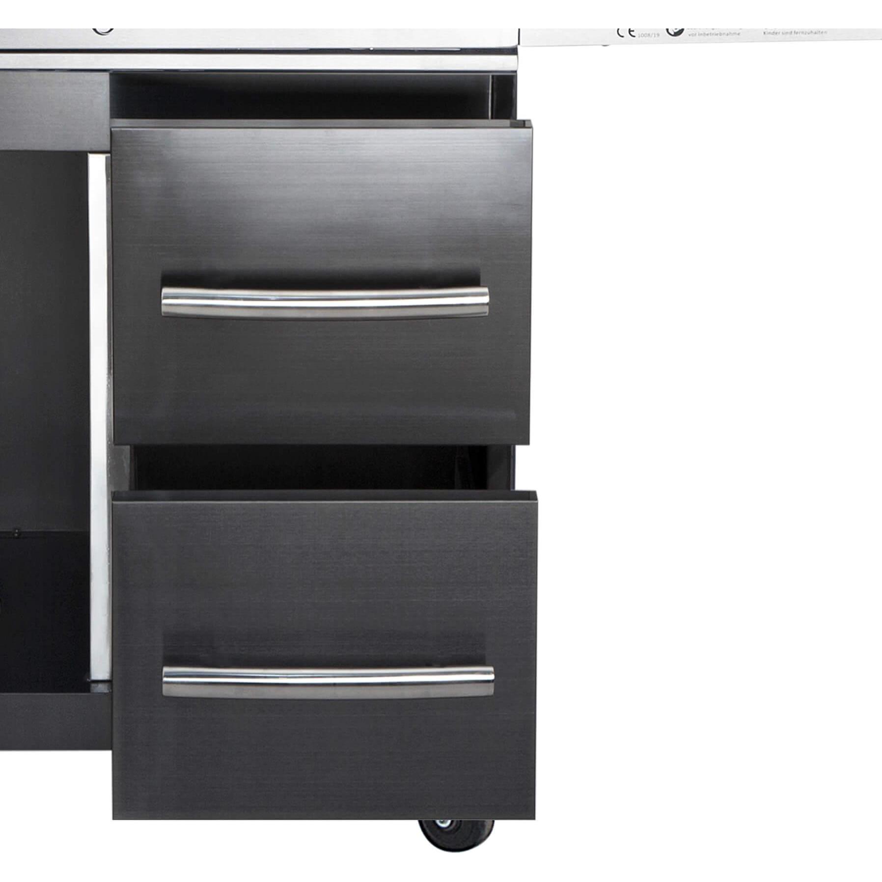 All'Grill, Grillausstattung + Ersatzteile, Schubladen-System re. für Modular CHEF XL -black-