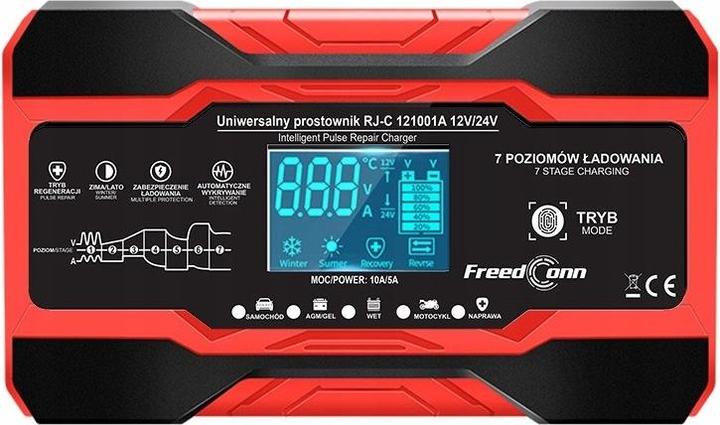 Actual product image RJ Tianye Prostownik akumulatorowy RJ-C 121001A 12V 10A /24V 5A (12V, 24V, 10 A)