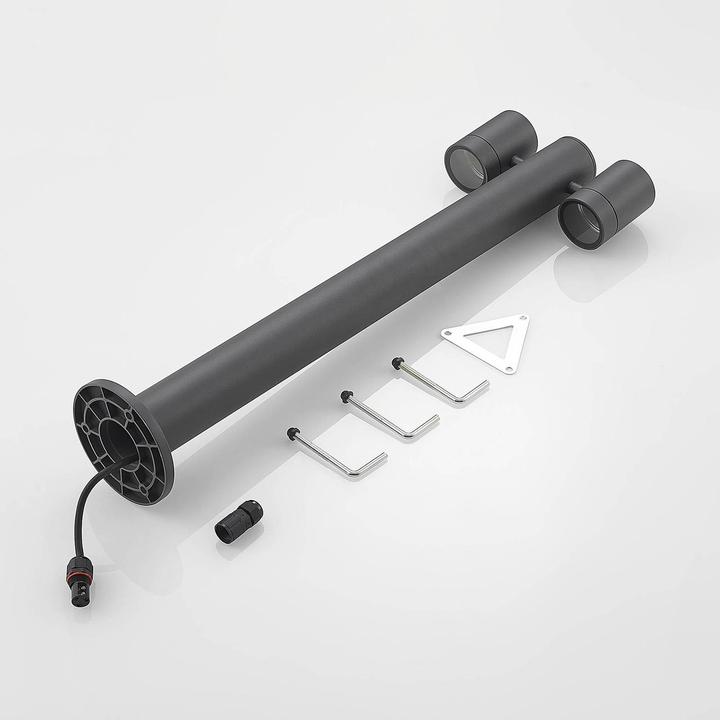 Image du produit Lucande Maloney 2 Luminaire de jardin H75 Dark Grey (GU10, IP54)