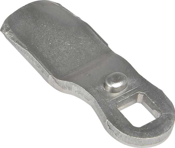 Sperrnase pos. gekröpft für Blechmontagezylinder, 45 x 19mm,Mass H 22mm,Edelstahl