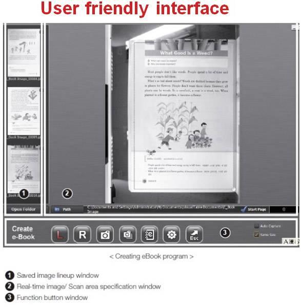 Image du produit Renkforce RF-BS-1000 Scanner de livres A4 2592 (USB)