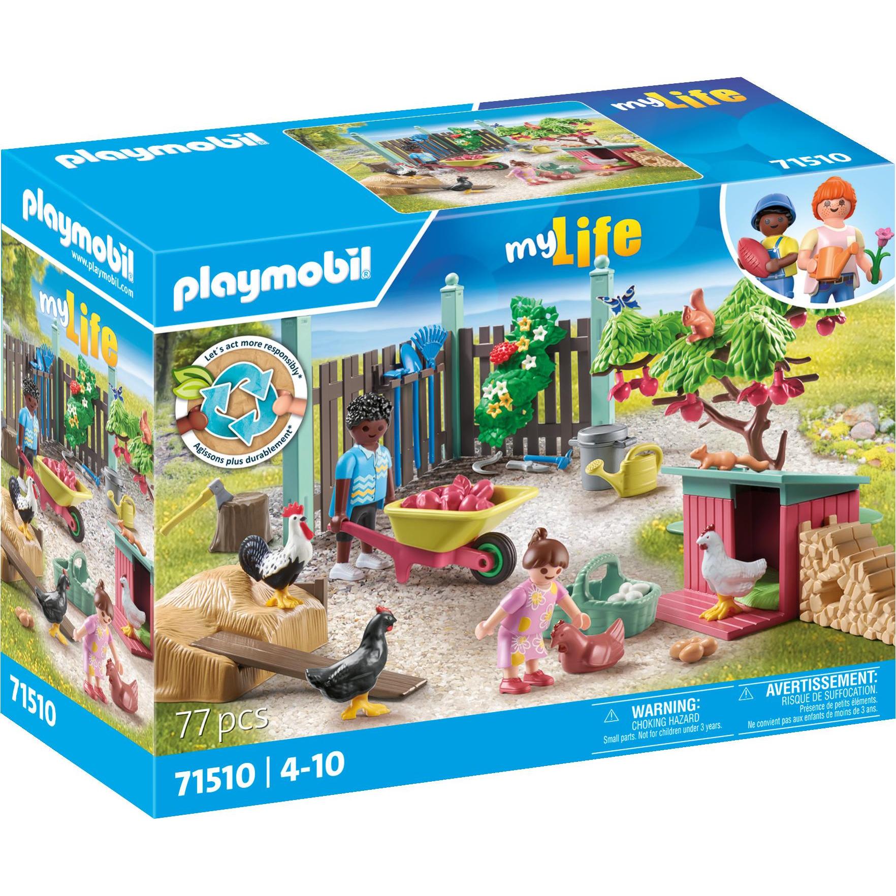 Playmobil Piccolo allevamento di polli nel giardino della Tiny House (71510, Playmobil City Life)