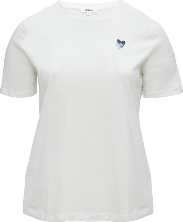 Produktbild S.Oliver T-Shirt T-Shirt mit Herz-Stickerei (46)