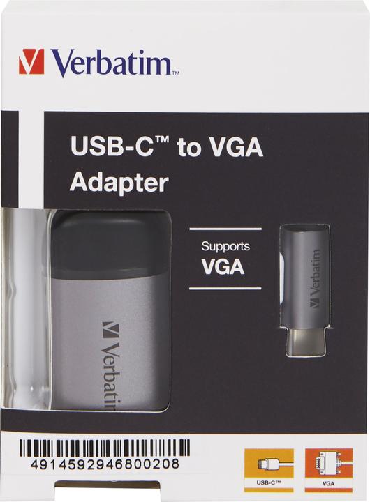 Produktbild Verbatim USB Typ-C zu (VGA, 5 cm)