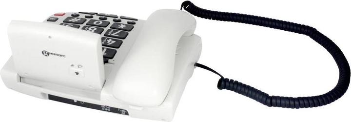Actual product image Geemarc Pack SERENTIES Corded Senior Phone Caseband Sensor Illuminated Display White