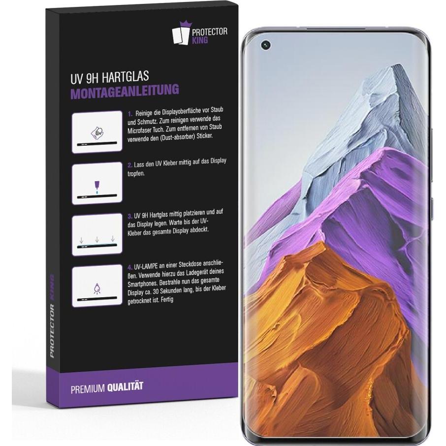 Thumbnail - Protectorking 2x UV Liquid Echtes Tempered 9H Panzerhartglas 3D KLAR (3 Stück, Xiaomi Mi 11), Smartphone Schutzfolie