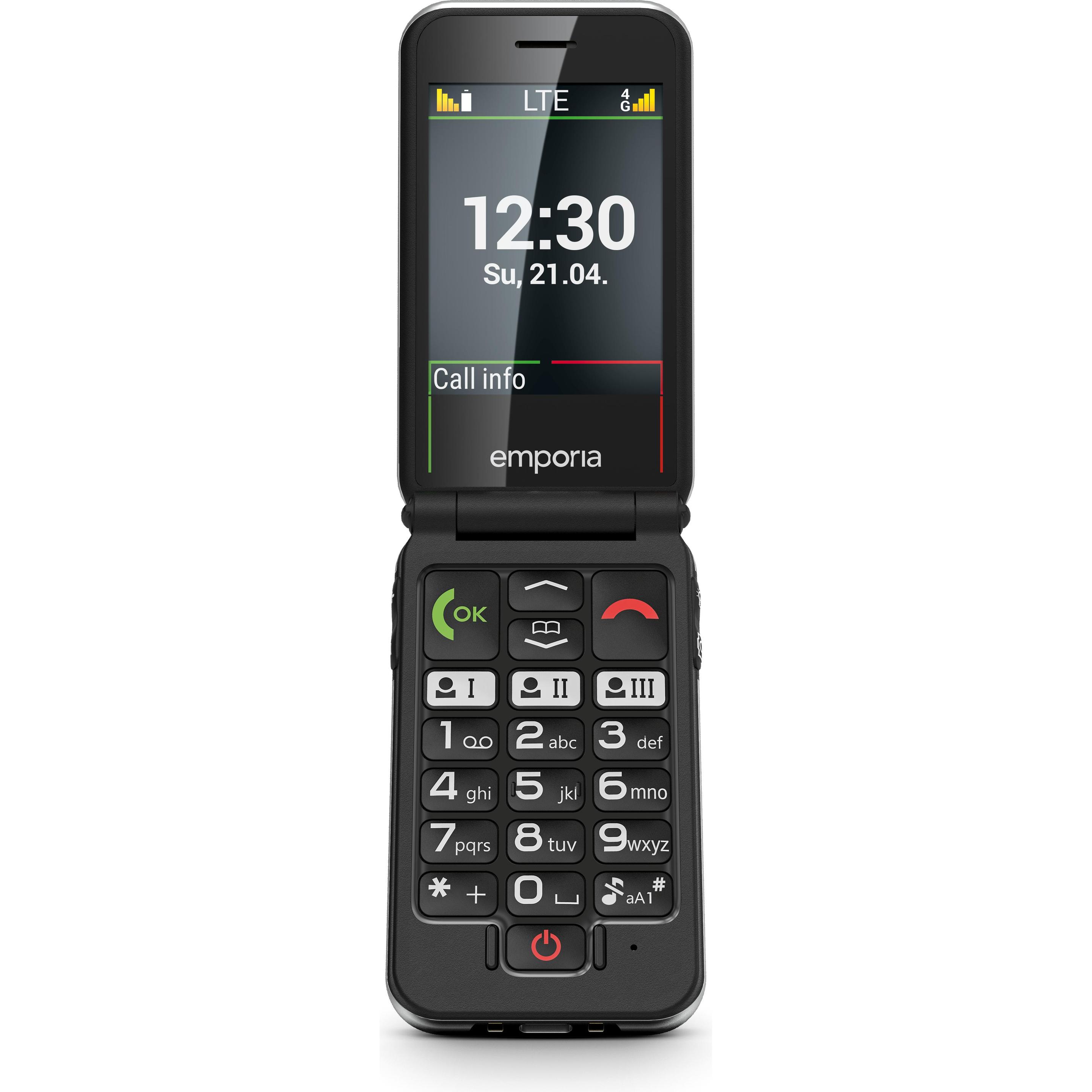 Thumbnail - Emporia Joy LTE V228 (2.80", 2 Mpx, 4G), Tastenhandy, Schwarz