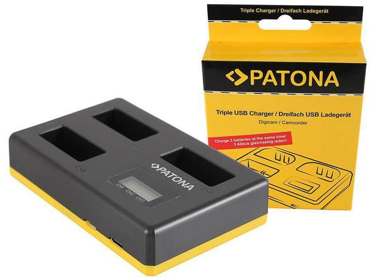 Immagine prodotto Patona Caricabatterie triplo Canon LP-E17 (Caricabatterie per fotocamere)