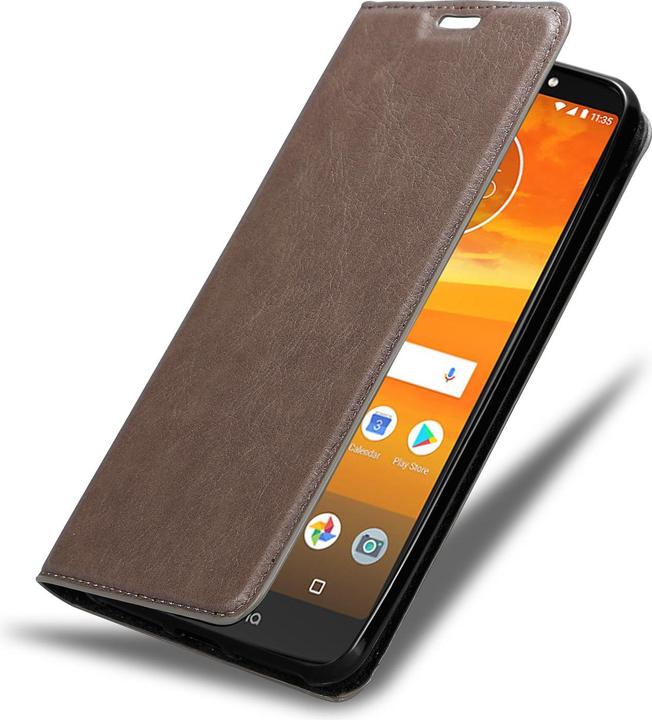 Actual product image Cadorabo Book Invisible Magnet Cover (Motorola Moto E5 Plus)