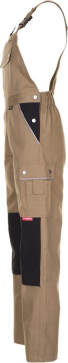Produktbild Planam Canvas 320 Arbeitskleidung Latzhose khaki schwarz Grösse 110 (110)