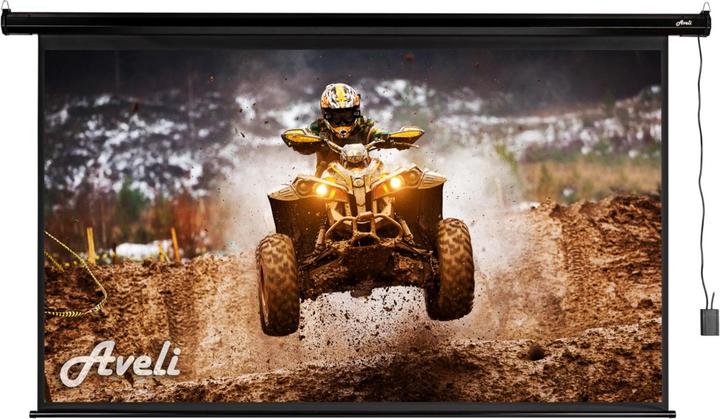 Produktbild Aveli Elektrické projekční plátno, 204x115 (16:9) 92", černý tubus (92", 16:9)