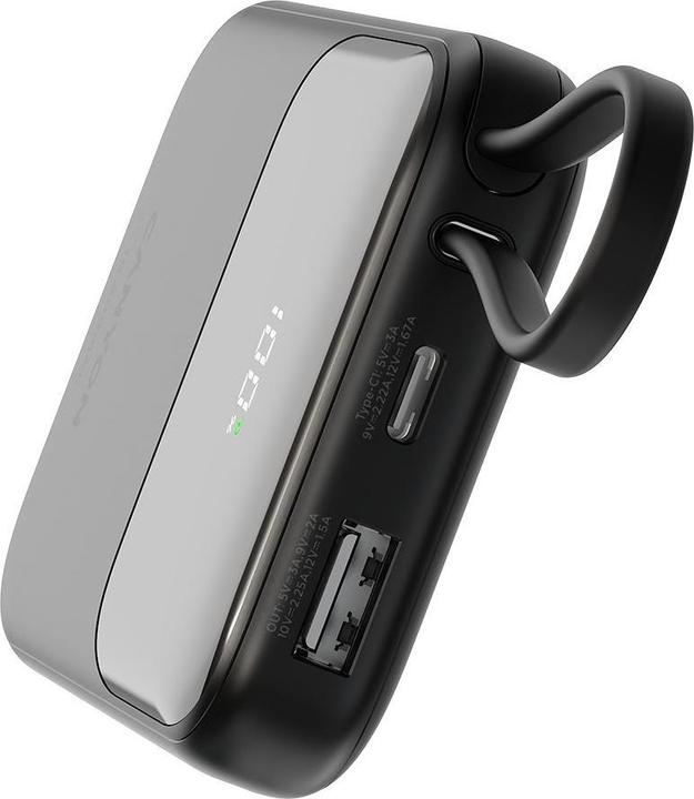 Image du produit Canyon Banque d'alimentation banque d'alimentation OnPower 101 câble intégré 10000 mAh PD22.5W Noir (10000 mAh)