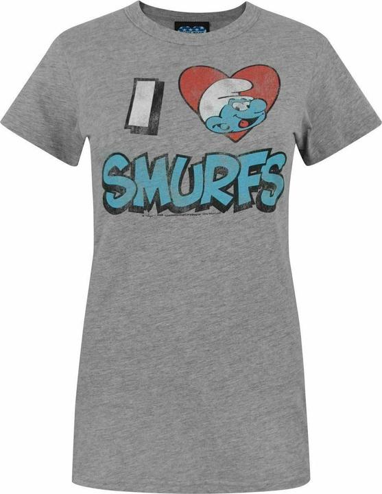 Actual product image Junk Food I Love Smurfs Tshirt (S)