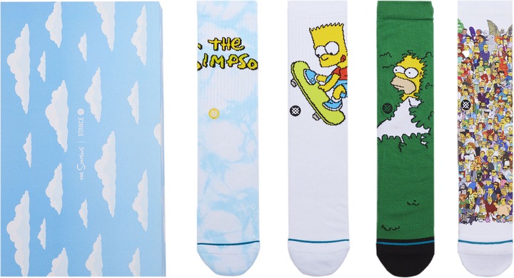 Actual product image Stance Simpsons Box Mix (pack of 4, 42 - 46)