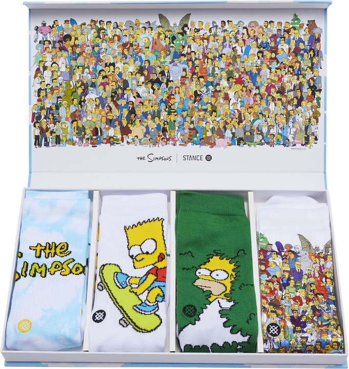 Actual product image Stance Simpsons Box Mix (pack of 4, 42 - 46)