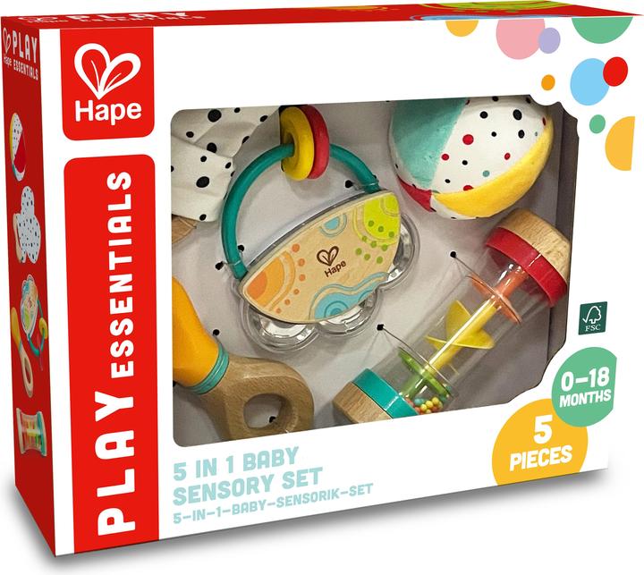 Image du produit Hape Kit sensoriel bébé 5 en 1
