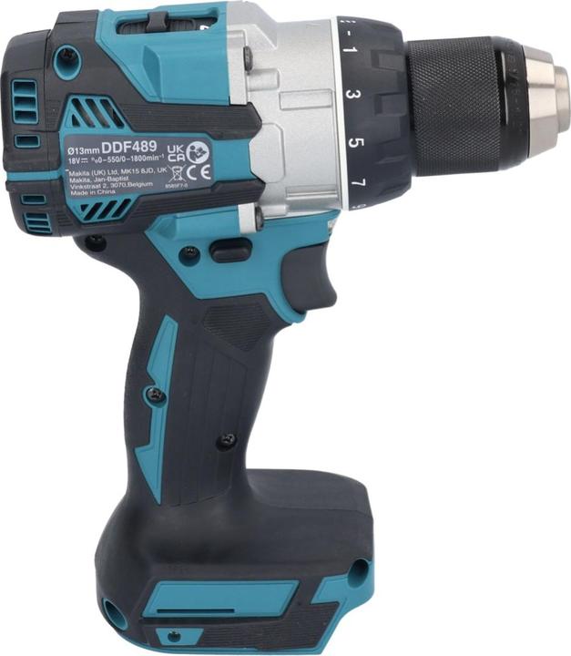 Actual product image Makita DDF 489 RM cordless drill driver 18 V 73 Nm brushless + 2x battery 4.0 Ah + charger (Rechargeable battery operated)