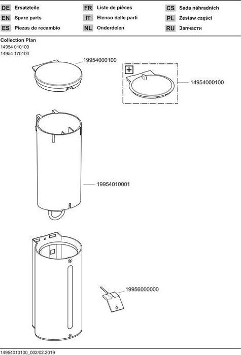 Productafbeelding Keuco Lotiondispenser Plan 14954170100 zilver geanodiseerd/verchroomd