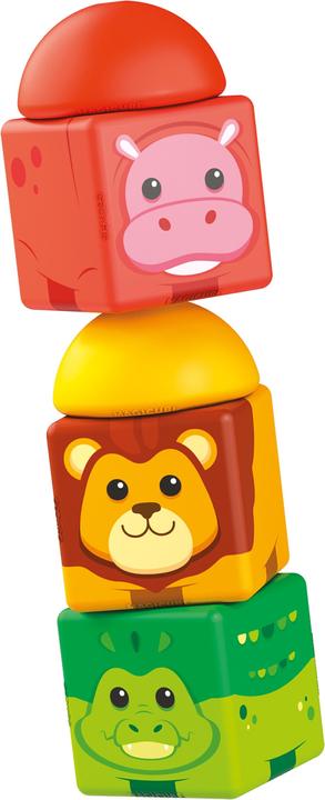 Actual product image Geomag Magicube Blocks Stacking Safari