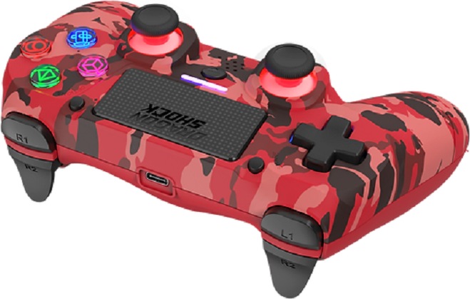 Image du produit DragonShock Controller Miraz Wireless rouge camo PS4 (PS4)