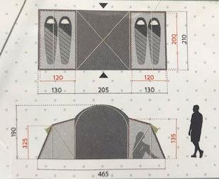 Actual product image Best Sporting Camping Family Tent Malmö (Awning, 4 persons)