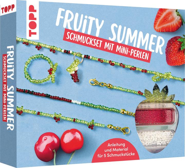 Produktbild Topp Fruity Summer - Schmuckset mit Mini-Perlen (Glas, Kunststoff, Metall)