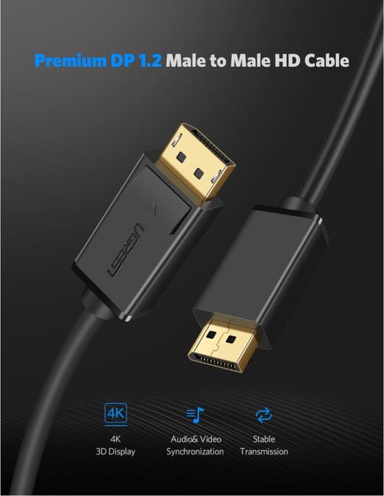 Actual product image Ugreen DisplayPort – DisplayPort (1.50 m, DisplayPort)