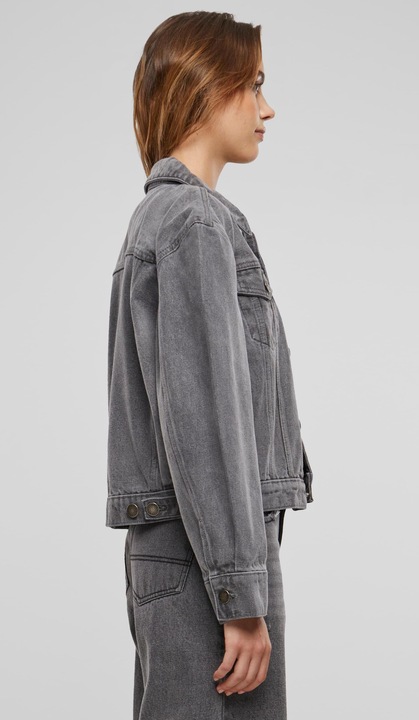 Actual product image Urban Classics Ladies 80's Oversized Denim Jacket - 166847 (XS)