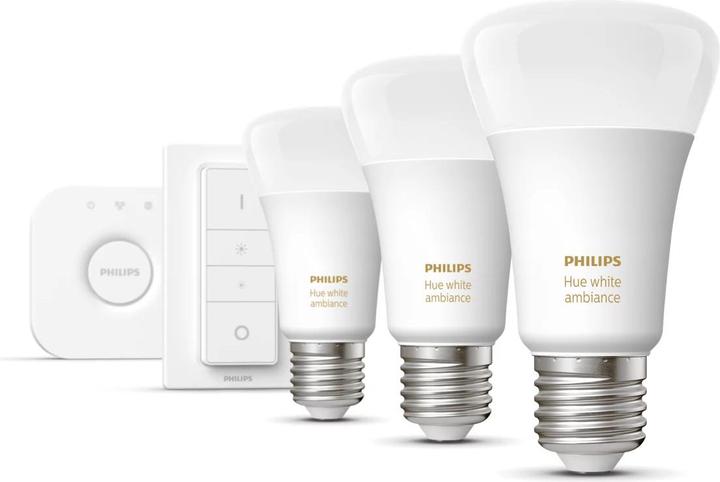 Produktbild Philips Hue White Ambiance BT (E27, 8.50 W, 806 lm, 3 x, F)