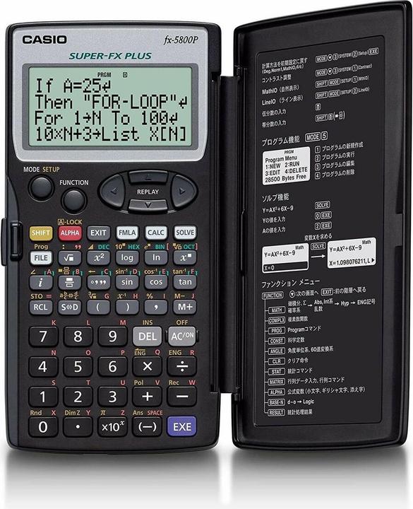 Actual product image Casio FX 5800 P (Batteries)