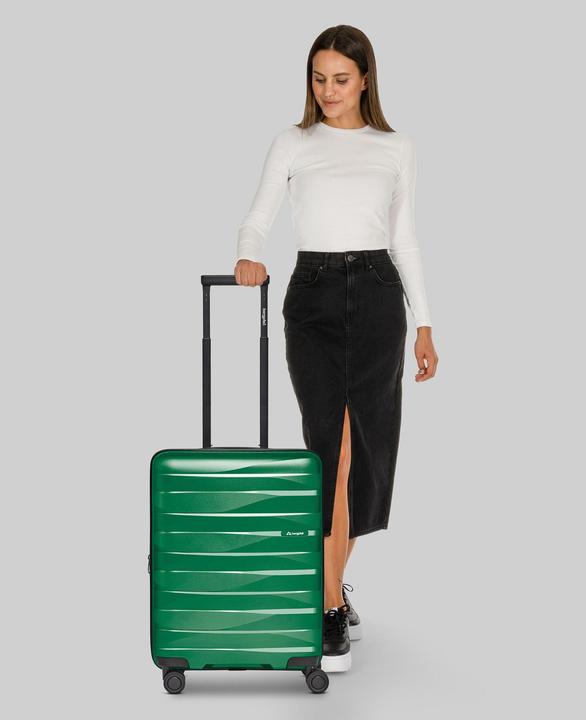 Actual product image Bergpfeil Travel 4-Rollen Kabinentrolley S 55 cm mit Dehnfalte (44 l)