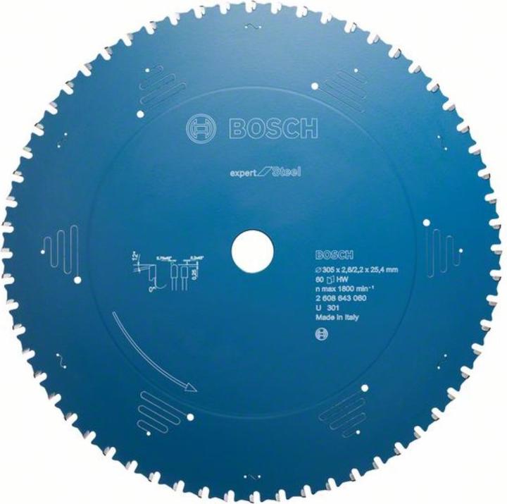 Produktbild Bosch Professional Zubehör Kreissägeblatt Expert for Steel, 190 x 20 x 2,0 mm, 40