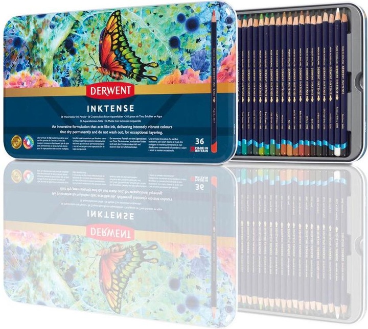 Produktbild Derwent Inktense Permanent Aquarellstifte (Mehrfarbig, Multicolor, multicolour, 36 x)