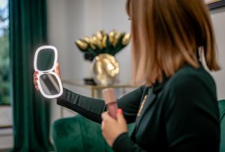 Productafbeelding Humanas HS-PM01 Kosmetikspiegel mit LED-Hintergrundbeleuchtung – Weiss