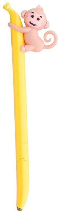Produktbild Puckator Affe Banane feine Spitze Kugelschreiber Kuli (yellow/pink)