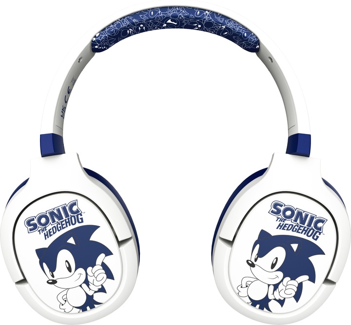 Actual product image OTL Technologies Sonic Boom SH0900 Headphones & Headset Wired Headband Gaming Blue, White (Cable)