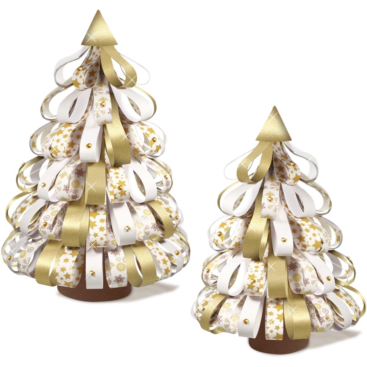Magni Ursus 24310099 - Designstreifen Paper Christmas Trees Glamour